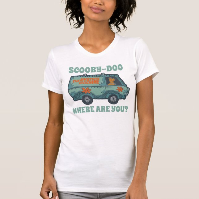 T-shirt Paisely Scooby-Doo Driving Mystery Machine (Devant)
