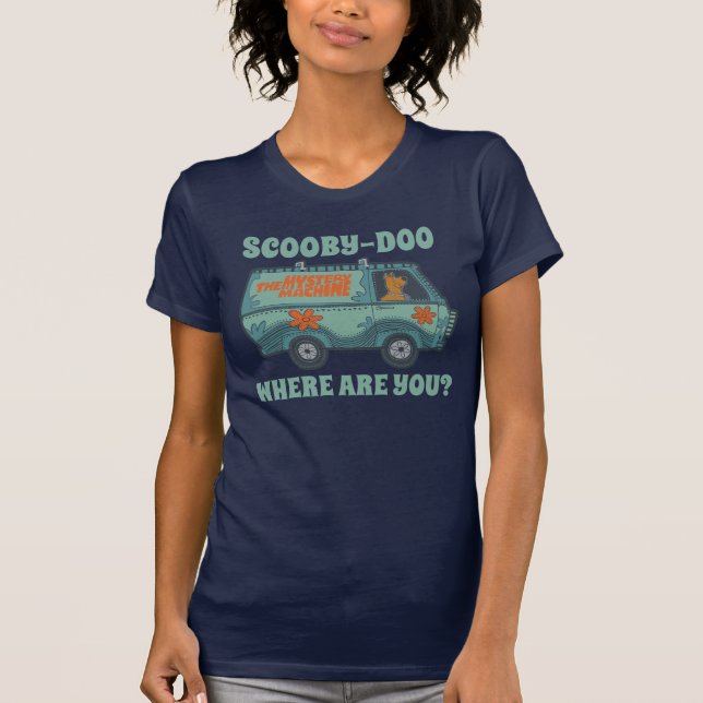 T-shirt Paisely Scooby-Doo Driving Mystery Machine (Devant)