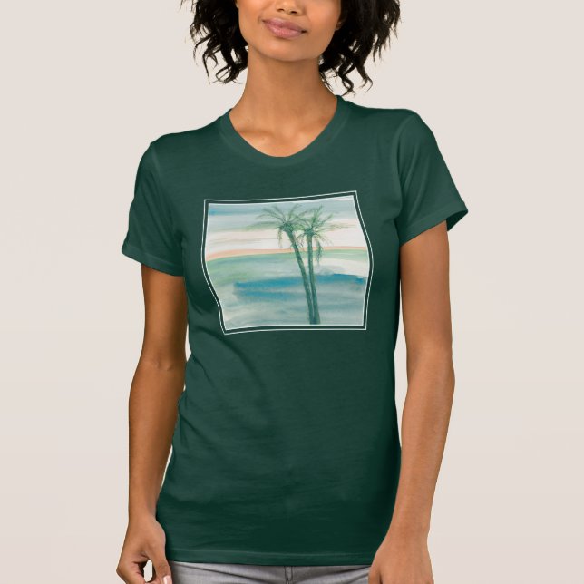 T-shirt Paisible Dusk Tropical (Devant)