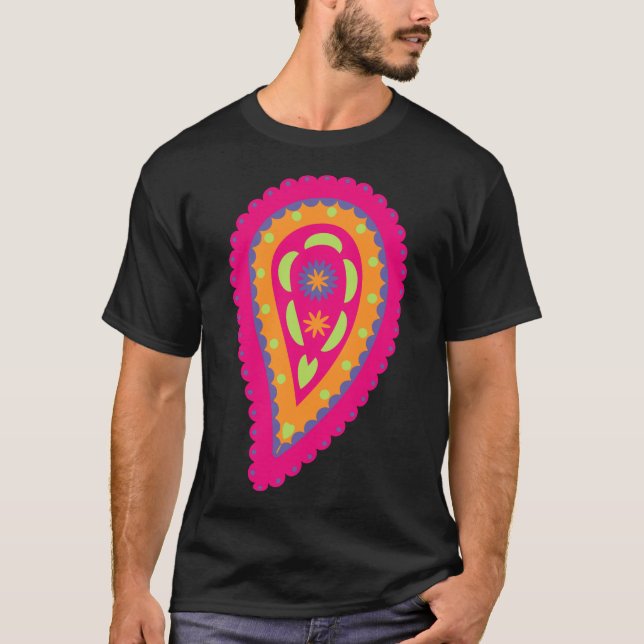 T-shirt Paisley coloré (Devant)