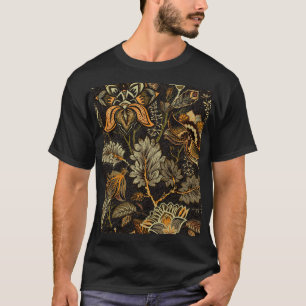 T-shirt Paisley floral indien, motif sans couture ethnique