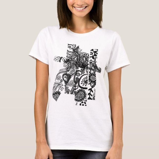 T-shirt Paisley Stripes (Devant)
