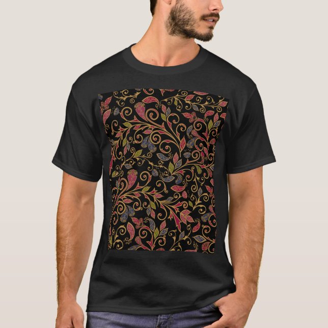 T-shirt Paisley Vegetable Vintage Blend (Devant)