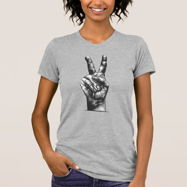 t-shirt paix (Devant)