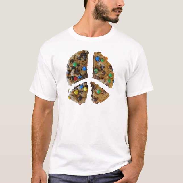 T-shirt PAIX à travers les cookies (Devant)