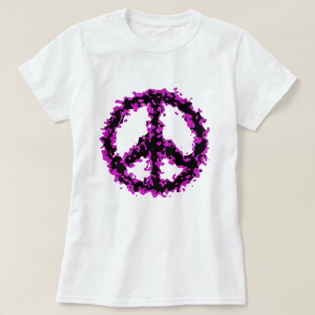 T-shirt Paix Abstraite (Design devant)