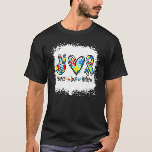 T-shirt Paix Aime L'Autisme En Avril Nous Portons Le Bleu