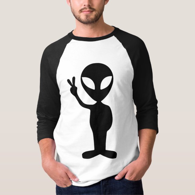 T-shirt Paix Alien (Devant)
