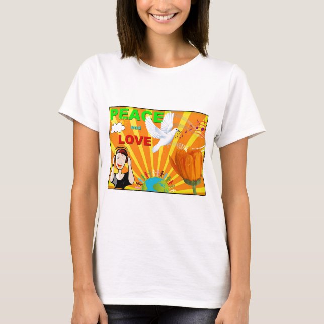 T-shirt Paix & Amour (Devant)