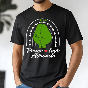 T-shirt Paix Amour Avocat Drôle Rétro Amant d'avocat