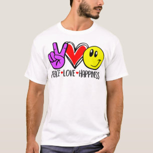 T-shirt Paix Amour Bonheur Positivité