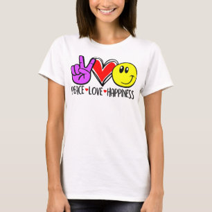 T-shirt Paix Amour Bonheur Positivité