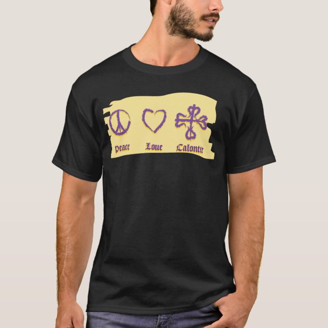 T-shirt Paix - Amour - Calontir (Devant)