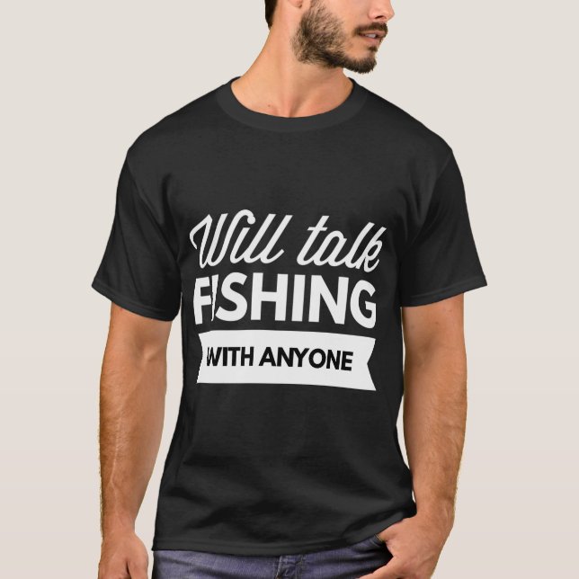T-shirt Paix Amour Chiens Kayak Pêche (Devant)