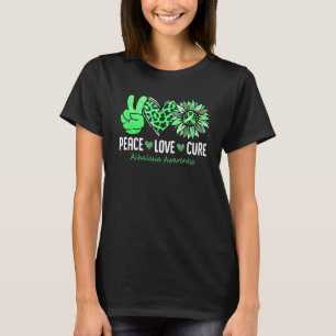 T-shirt Paix Amour Cure Acalasie Sensibilisation Tournesol