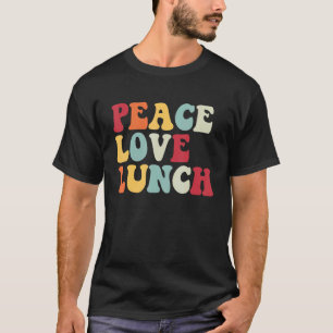 T-shirt Paix Amour Dame Cantine Rétro Retour à l'école Gr