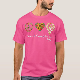 T-shirt Paix Amour Droits de reproduction Féminisme fémini