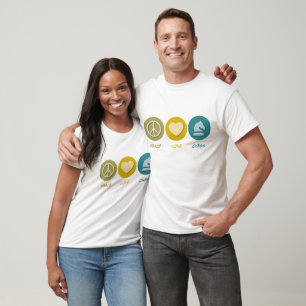 T-shirt Paix Amour Échecs