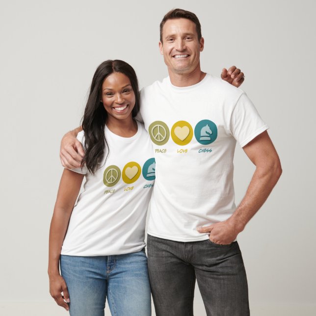 T-shirt Paix Amour Échecs (Unisexe)