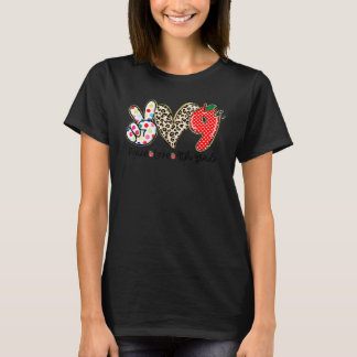 T-shirt Paix Amour Élèves de 9e Professeur de Retour à