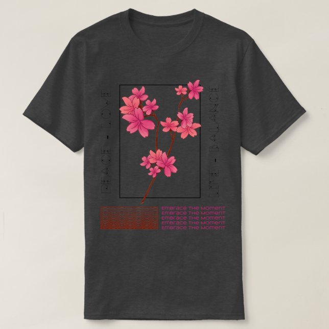 T-shirt Paix amour équilibre de vie (Design devant)