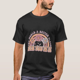 T-shirt Paix Amour Espoir Santé Mentale Ruban Vert