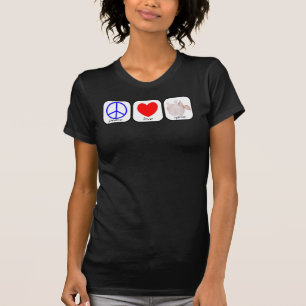T-shirt Paix, amour et ail