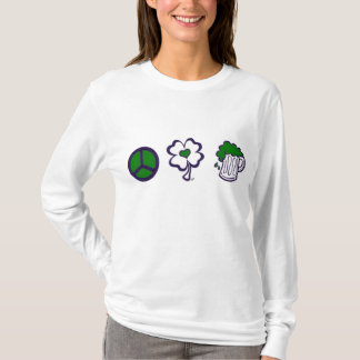 T-shirt Paix, amour, et bière