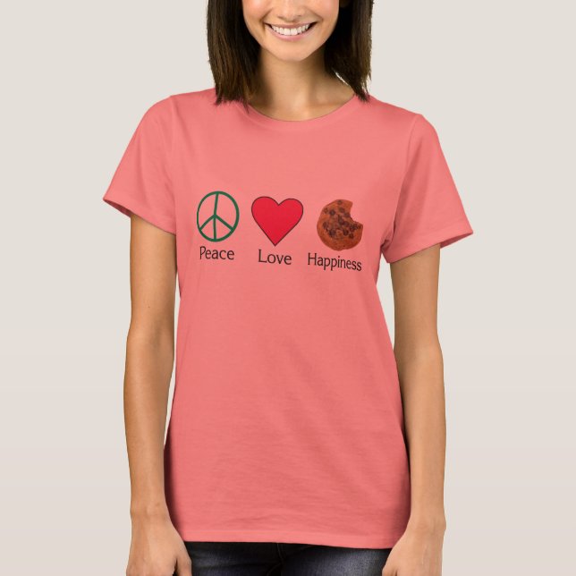 T-shirt Paix Amour et Bonheur 2 (Devant)
