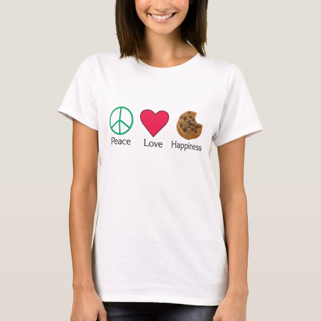 T-shirt Paix Amour et Bonheur 2 (Devant)