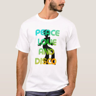 T-shirt Paix, amour et disco