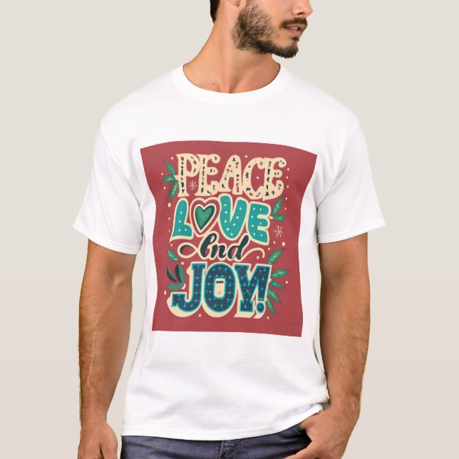 T-shirt Paix amour et joie (Devant)