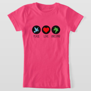 T-Shirt Paix amour et licornes