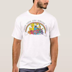 T-shirt Paix, amour et sésame Street
