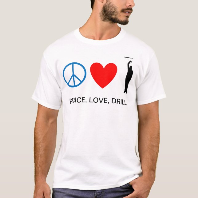 T-shirt Paix, amour, foret (Devant)