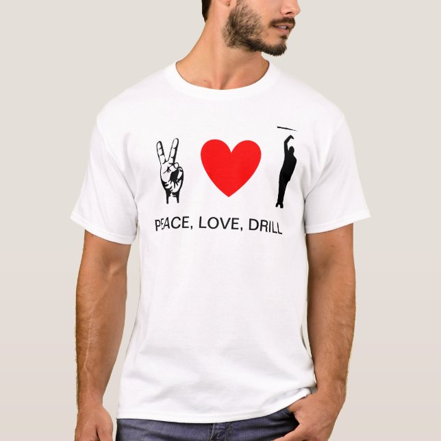 T-shirt Paix, amour, foret II (Devant)
