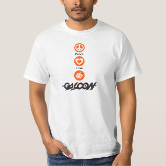 T-shirt Paix, amour, Galcon