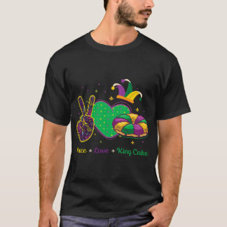 T-shirt Paix Amour Galette des Rois Mardi Gras
