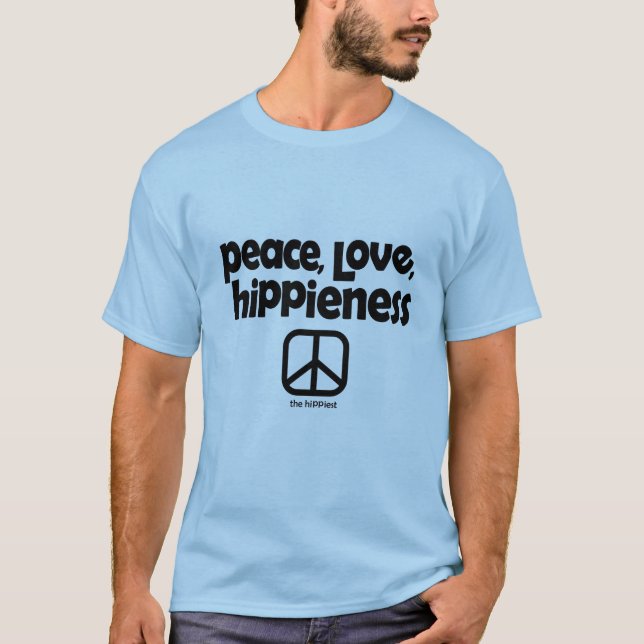 T-shirt Paix Amour Hippiété (Devant)