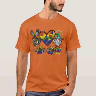 T-shirt Paix Amour LGBT rétro