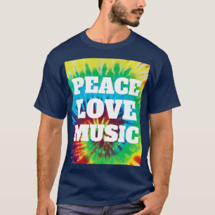 T-shirt Paix Amour Musique