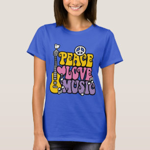 T-shirt Paix-Amour-Musique