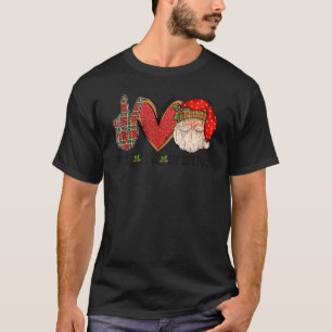 T-shirt Paix Amour Noël Père Noël Joyeux Noël