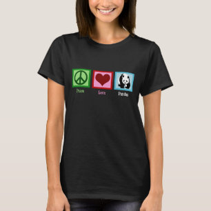 T-shirt Paix Amour Panda Ours
