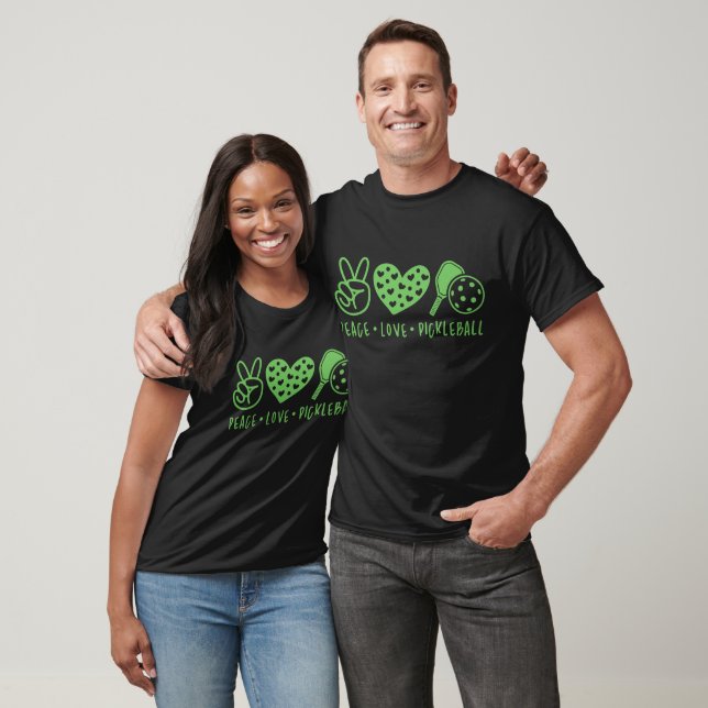 T-shirt Paix Amour Pickleball (Unisexe)
