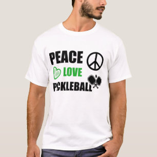 T-shirt Paix Amour Pickleball, Citations Drôles de Pickleb