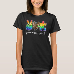 T-shirt Paix Amour Pop Ça Puzzle Autisme Sensibilisation G