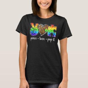 T-shirt Paix Amour Pop Ça Puzzle Soutien à la sensibilisat