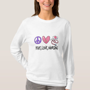 T-shirt Paix Amour Soins infirmiers