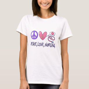 T-shirt Paix Amour Soins infirmiers
